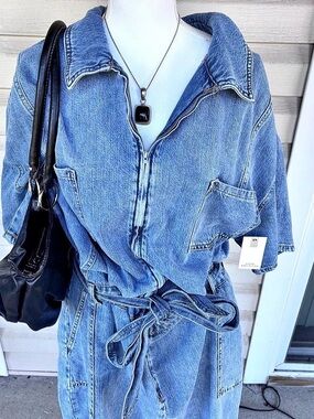 Good American Fit For Success Jumpsuit Denim Blue 5XL